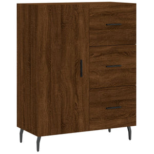 vidaXL Highboard Brown Oak 69.5x34x180 cm Engineered Wood