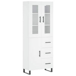 vidaXL Highboard White 69.5x34x180 cm Engineered Wood