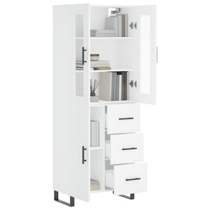 vidaXL Highboard White 69.5x34x180 cm Engineered Wood