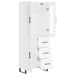 vidaXL Highboard White 69.5x34x180 cm Engineered Wood