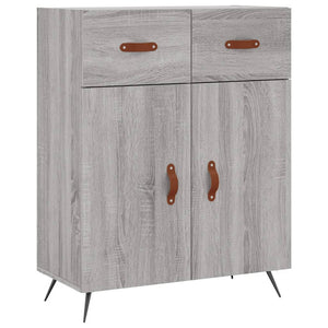 vidaXL Highboard Grey Sonoma 69.5x34x180 cm Engineered Wood