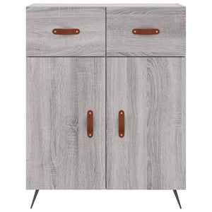 vidaXL Highboard Grey Sonoma 69.5x34x180 cm Engineered Wood