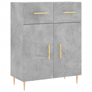 vidaXL Highboard Concrete Grey 69.5x34x180 cm Engineered Wood