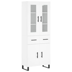 vidaXL Highboard White 69.5x34x180 cm Engineered Wood