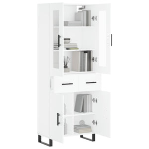 vidaXL Highboard White 69.5x34x180 cm Engineered Wood