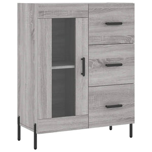 vidaXL Highboard Grey Sonoma 69.5x34x180 cm Engineered Wood