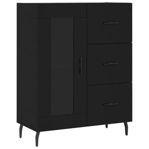 vidaXL Highboard Black 69.5x34x180 cm Engineered Wood