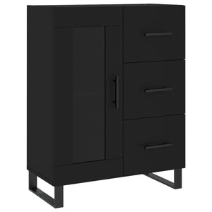 vidaXL Highboard Black 69.5x34x180 cm Engineered Wood