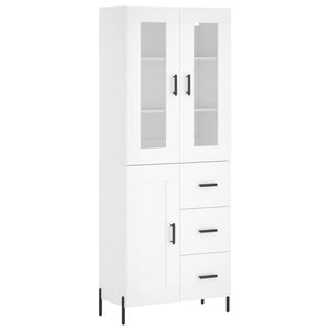 vidaXL Highboard White 69.5x34x180 cm Engineered Wood