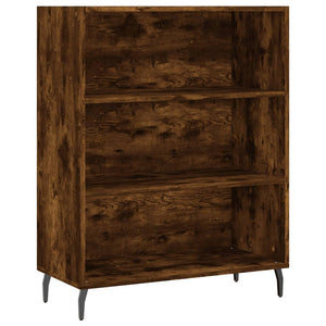 vidaXL Highboard Smoked Oak 69.5x34x180 cm Engineered Wood