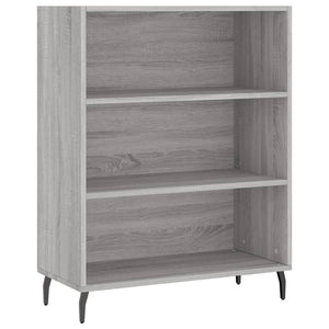 vidaXL Highboard Grey Sonoma 69.5x34x180 cm Engineered Wood