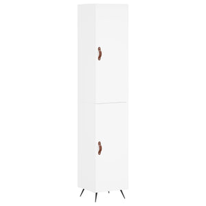 vidaXL Highboard White 34.5x34x180 cm Engineered Wood