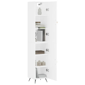 vidaXL Highboard White 34.5x34x180 cm Engineered Wood