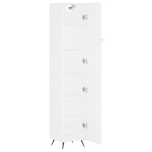 vidaXL Highboard White 34.5x34x180 cm Engineered Wood