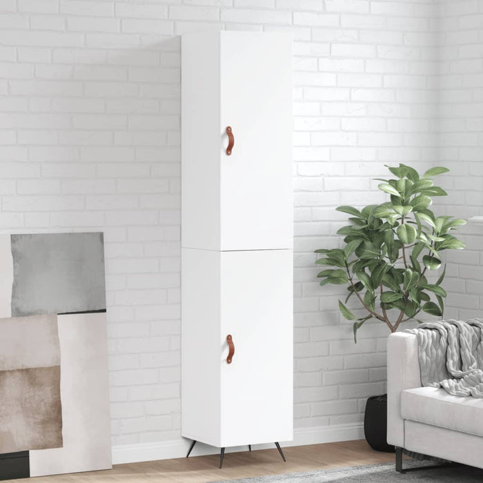 vidaXL Highboard White 34.5x34x180 cm Engineered Wood