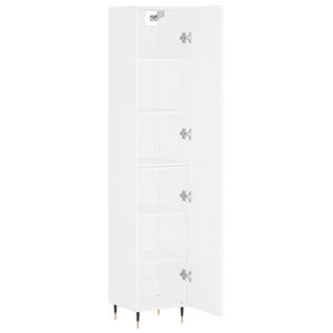 vidaXL Highboard White 34.5x34x180 cm Engineered Wood