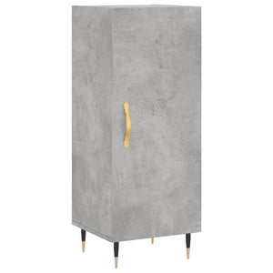 vidaXL Highboard Concrete Grey 34.5x34x180 cm Engineered Wood