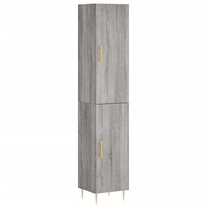 vidaXL Highboard Grey Sonoma 34.5x34x180 cm Engineered Wood