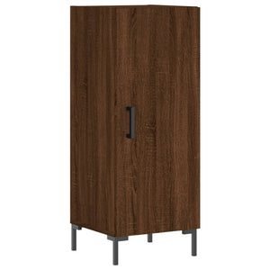 vidaXL Highboard Brown Oak 34.5x34x180 cm Engineered Wood