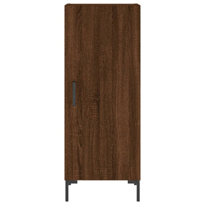 vidaXL Highboard Brown Oak 34.5x34x180 cm Engineered Wood