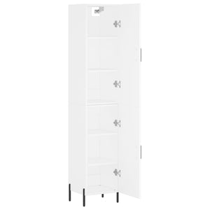 vidaXL Highboard White 34.5x34x180 cm Engineered Wood