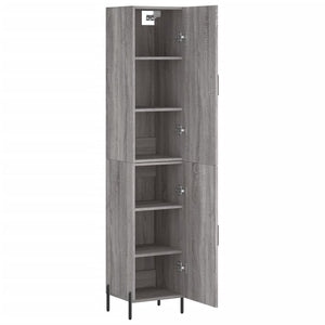 vidaXL Highboard Grey Sonoma 34.5x34x180 cm Engineered Wood