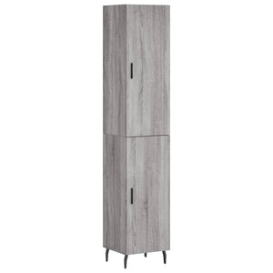 vidaXL Highboard Grey Sonoma 34.5x34x180 cm Engineered Wood