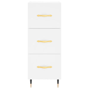 vidaXL Highboard White 34.5x34x180 cm Engineered Wood