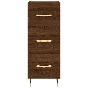 vidaXL Highboard Brown Oak 34.5x34x180 cm Engineered Wood