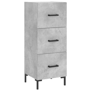 vidaXL Highboard Concrete Grey 34.5x34x180 cm Engineered Wood