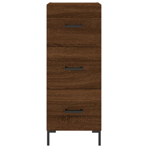 vidaXL Highboard Brown Oak 34.5x34x180 cm Engineered Wood