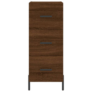 vidaXL Highboard Brown Oak 34.5x34x180 cm Engineered Wood