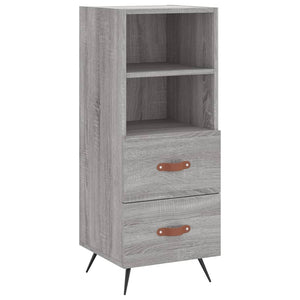 vidaXL Highboard Grey Sonoma 34.5x34x180 cm Engineered Wood