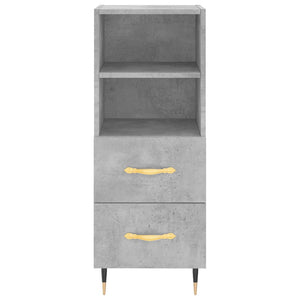 vidaXL Highboard Concrete Grey 34.5x34x180 cm Engineered Wood