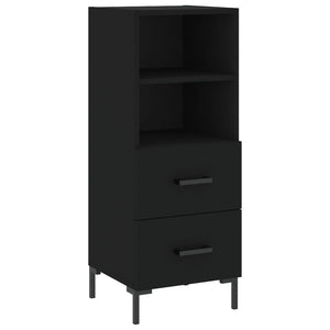 vidaXL Highboard Black 34.5x34x180 cm Engineered Wood