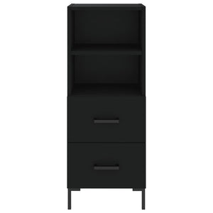 vidaXL Highboard Black 34.5x34x180 cm Engineered Wood