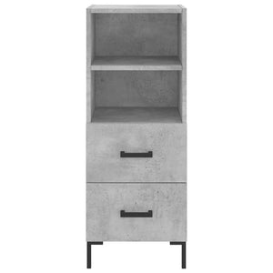 vidaXL Highboard Concrete Grey 34.5x34x180 cm Engineered Wood