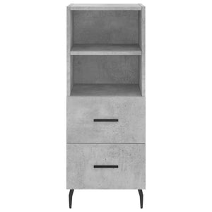 vidaXL Highboard Concrete Grey 34.5x34x180 cm Engineered Wood