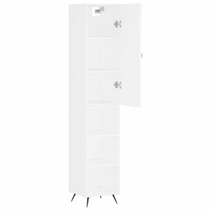 vidaXL Highboard White 34.5x34x180 cm Engineered Wood