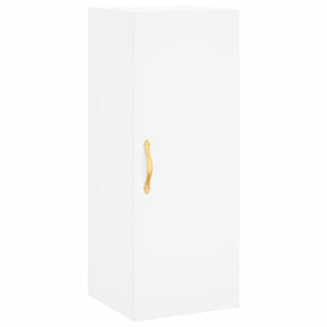 vidaXL Highboard White 34.5x34x180 cm Engineered Wood