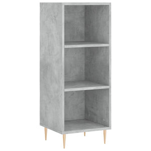 vidaXL Highboard Concrete Grey 34.5x34x180 cm Engineered Wood