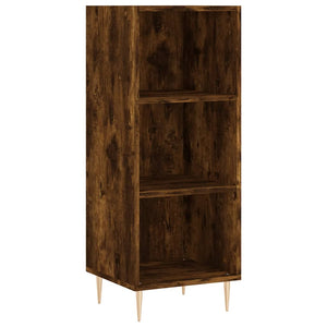 vidaXL Highboard Smoked Oak 34.5x34x180 cm Engineered Wood