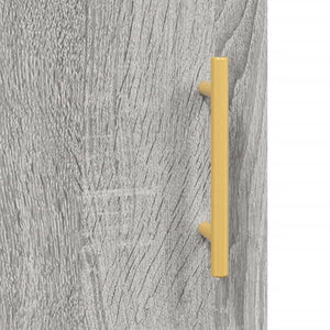 vidaXL Highboard Grey Sonoma 34.5x34x180 cm Engineered Wood