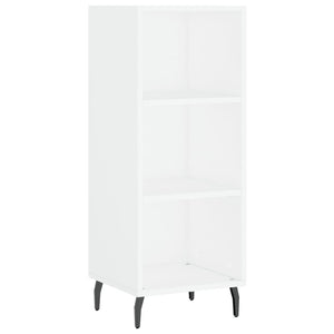 vidaXL Highboard High Gloss White 34.5x34x180 cm Engineered Wood