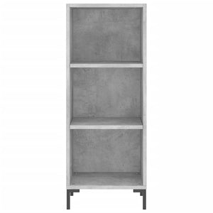 vidaXL Highboard Concrete Grey 34.5x34x180 cm Engineered Wood