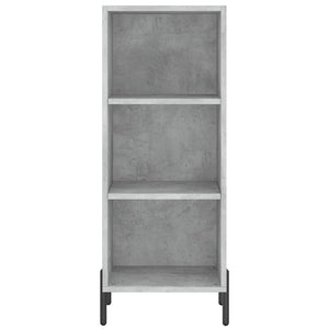 vidaXL Highboard Concrete Grey 34.5x34x180 cm Engineered Wood