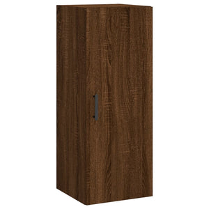 vidaXL Highboard Brown Oak 34.5x34x180 cm Engineered Wood