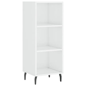 vidaXL Highboard High Gloss White 34.5x34x180 cm Engineered Wood