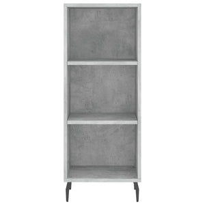 vidaXL Highboard Concrete Grey 34.5x34x180 cm Engineered Wood