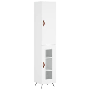 vidaXL Highboard White 34.5x34x180 cm Engineered Wood